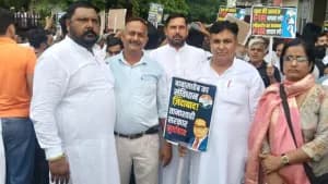गुड़गांव में सीएम नायब सैनी के खिलाफ कांग्रेस का प्रदर्शन गुड़गांव में सीएम नायब सैनी के खिलाफ कांग्रेस का प्रदर्शन