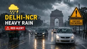 Delhi-NCR में भारी बारिश, कई इलाकों में रेड अलर्ट Delhi-NCR में भारी बारिश, कई इलाकों में रेड अलर्ट