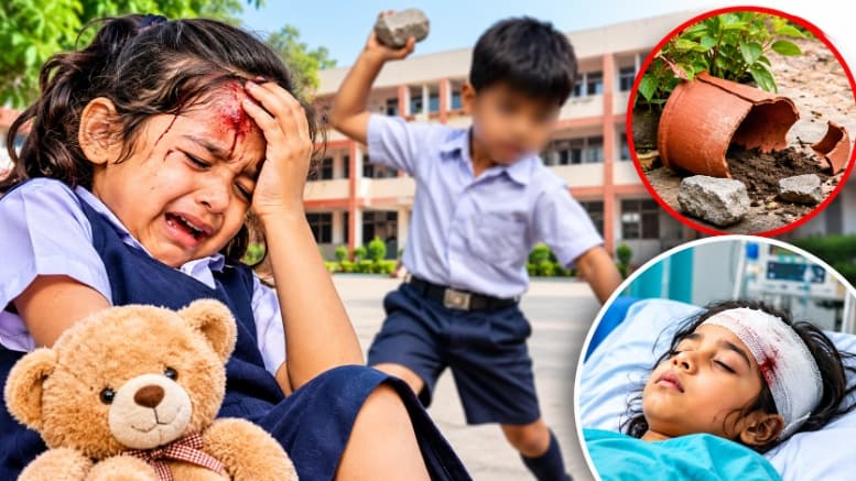 तीसरी के छात्र ने KG की बच्ची पर किया जानलेवा हमला, बेहोश होने के बाद भी घसीटता रहा तीसरी के छात्र ने KG की बच्ची पर किया जानलेवा हमला, बेहोश होने के बाद भी घसीटता रहा